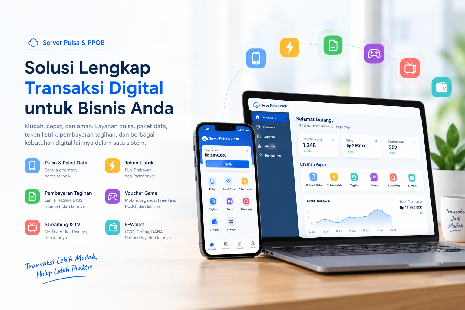 Platform Berkah Server Pulsa & PPOB
